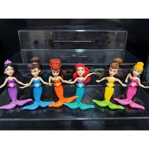 Disney Princess Mermaid Collection Ariel Ariel Sister Mini Figures Set Toy